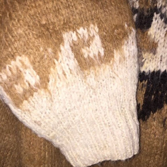 BOLIVIA HANDKNITS 100% alpaca sweater/UnisexL - Picture 5 of 5